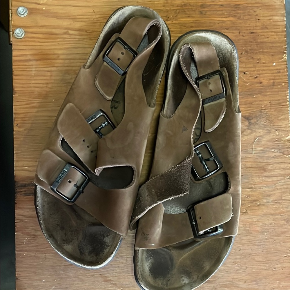 Brown Birkenstock Betula Double-Strap Sandals